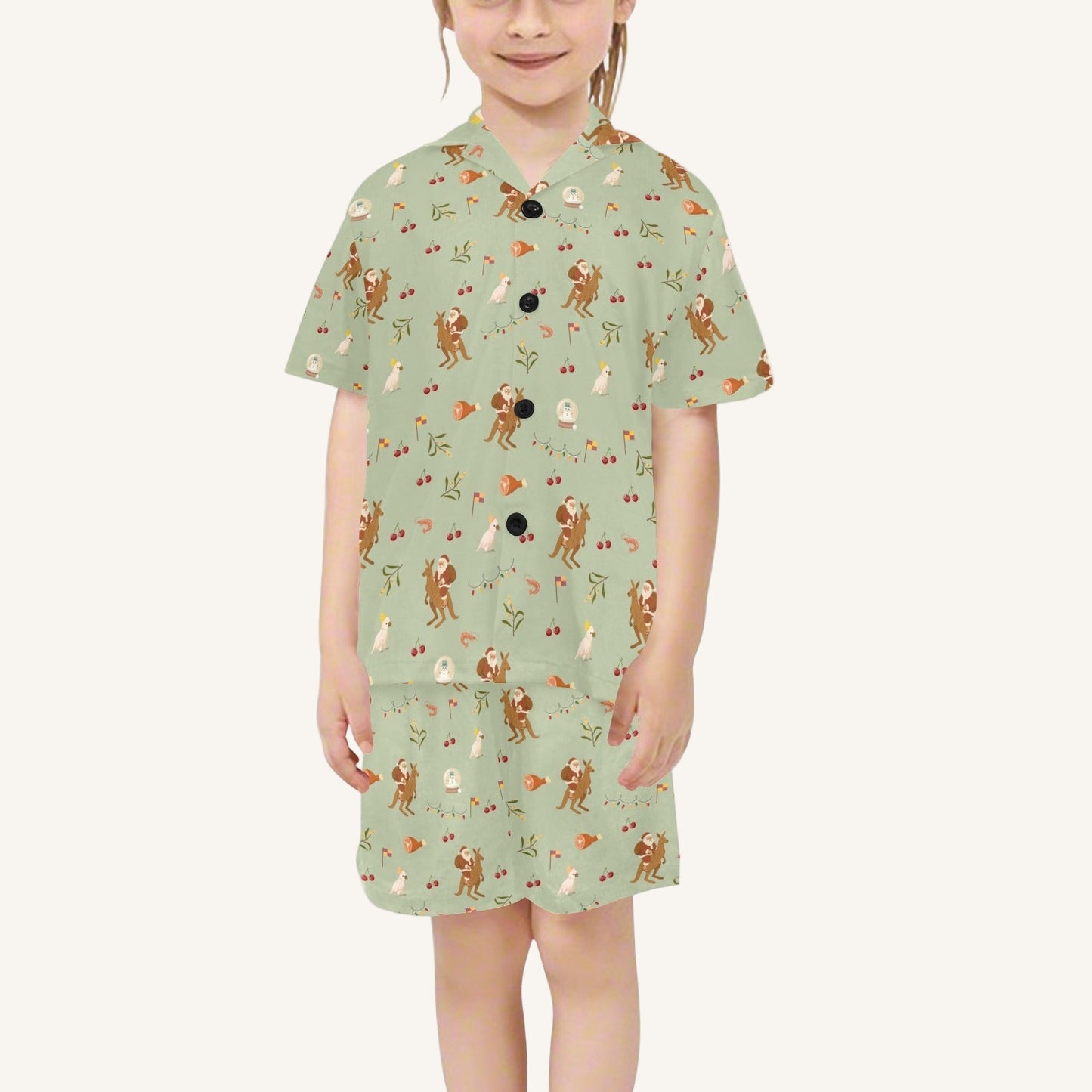 Christmas Down Under Little Kids Short Pajama Set