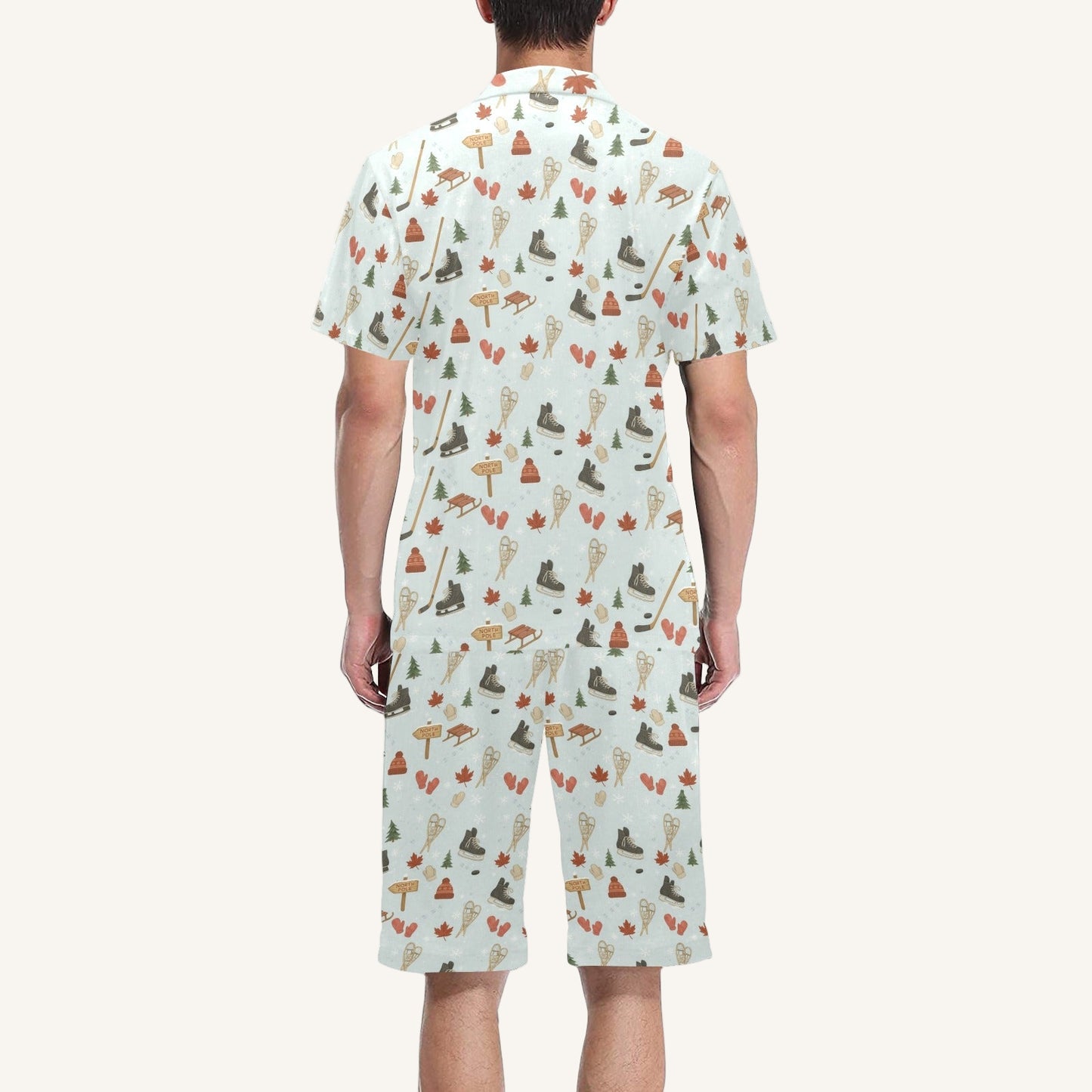 Cold Hands Warm Hearts Men's Short Pajama Set