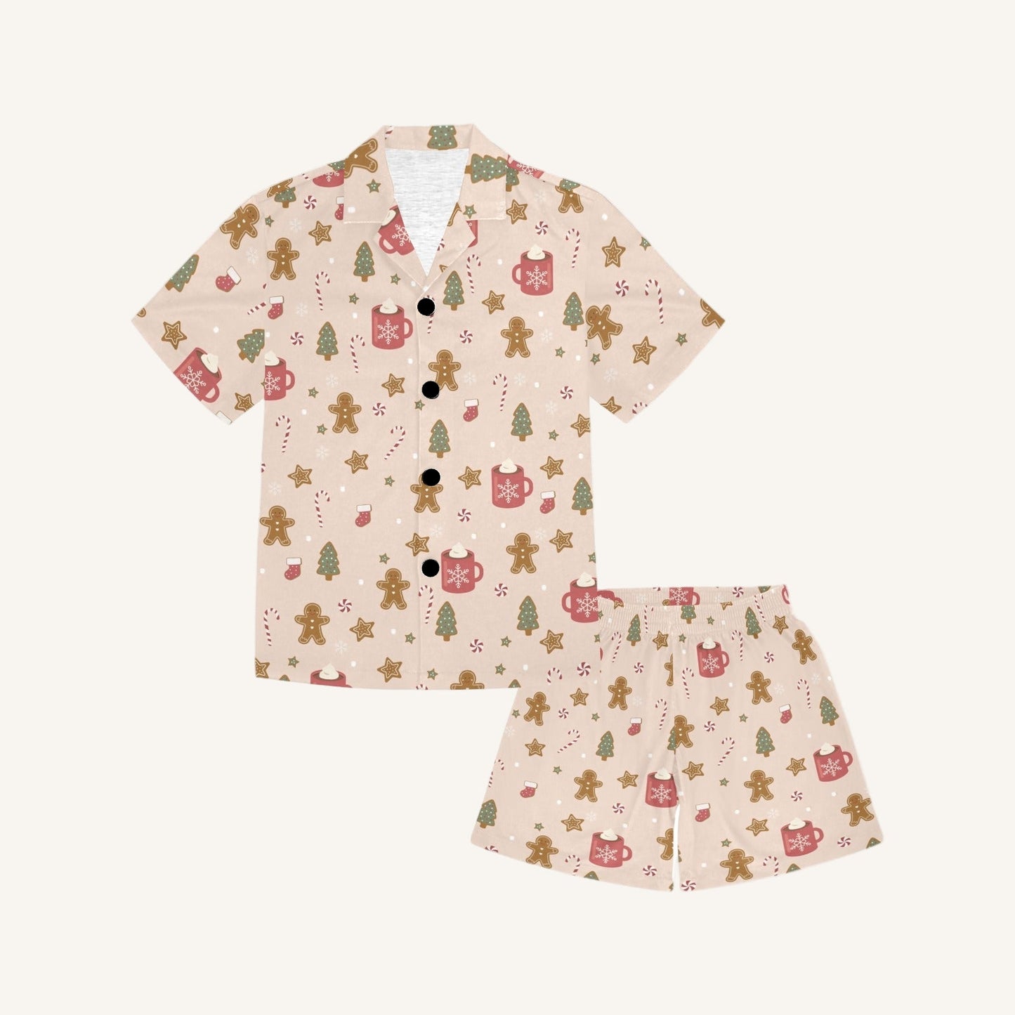 Cookies For Breakfast Big Kids Short Sleeve Pajama Set
