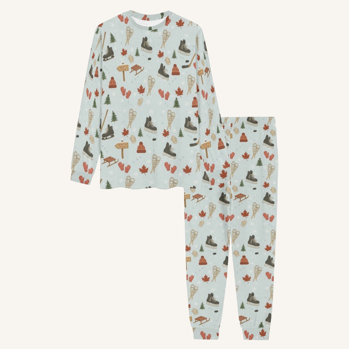 Cold Hands Warm Hearts Men's Crew Neck Pajama Set