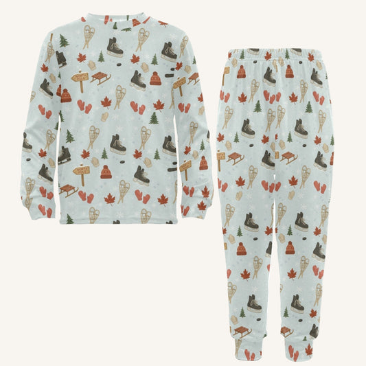 Cold Hands Warm Hearts Little Kids Crew Neck Pajama Set