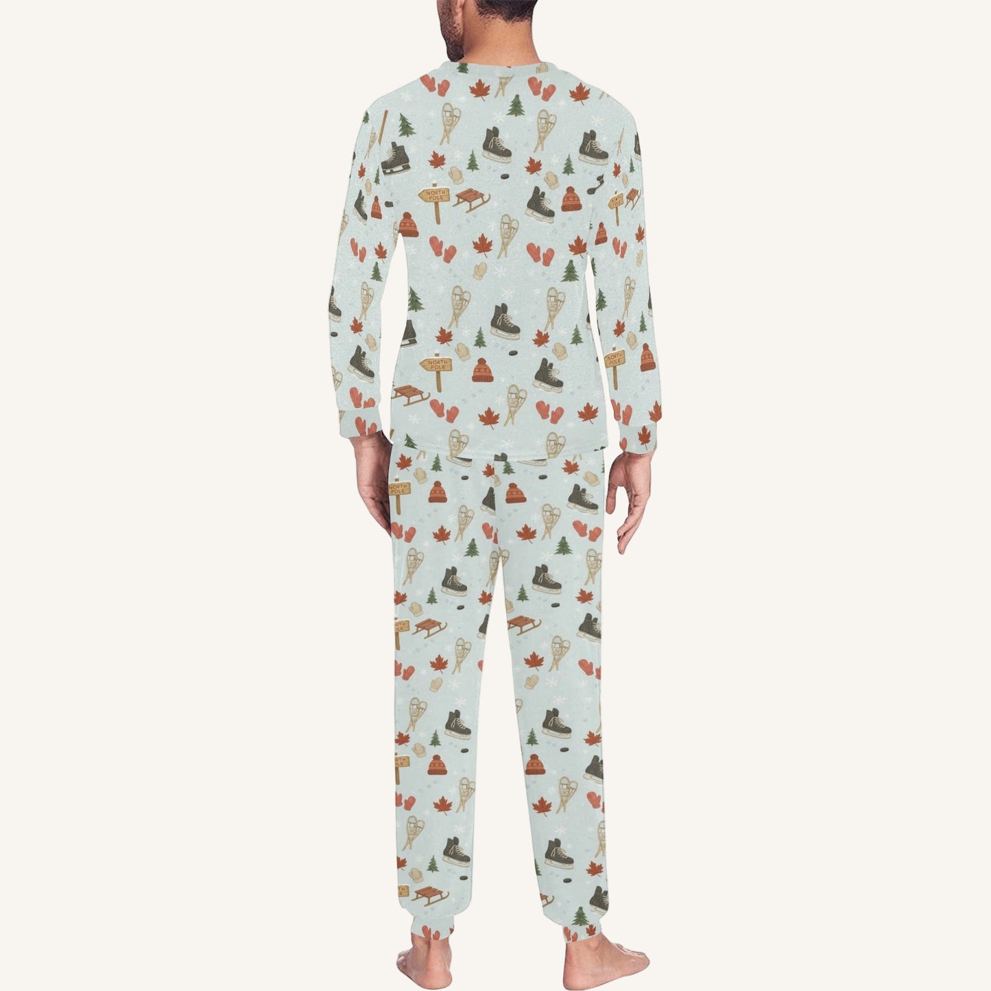 Cold Hands Warm Hearts Men's Crew Neck Pajama Set