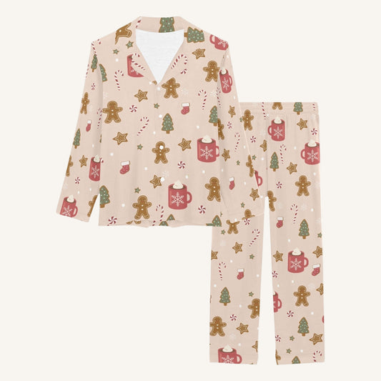 Cookies For Breakfast Women’s Button Down Pajama Set