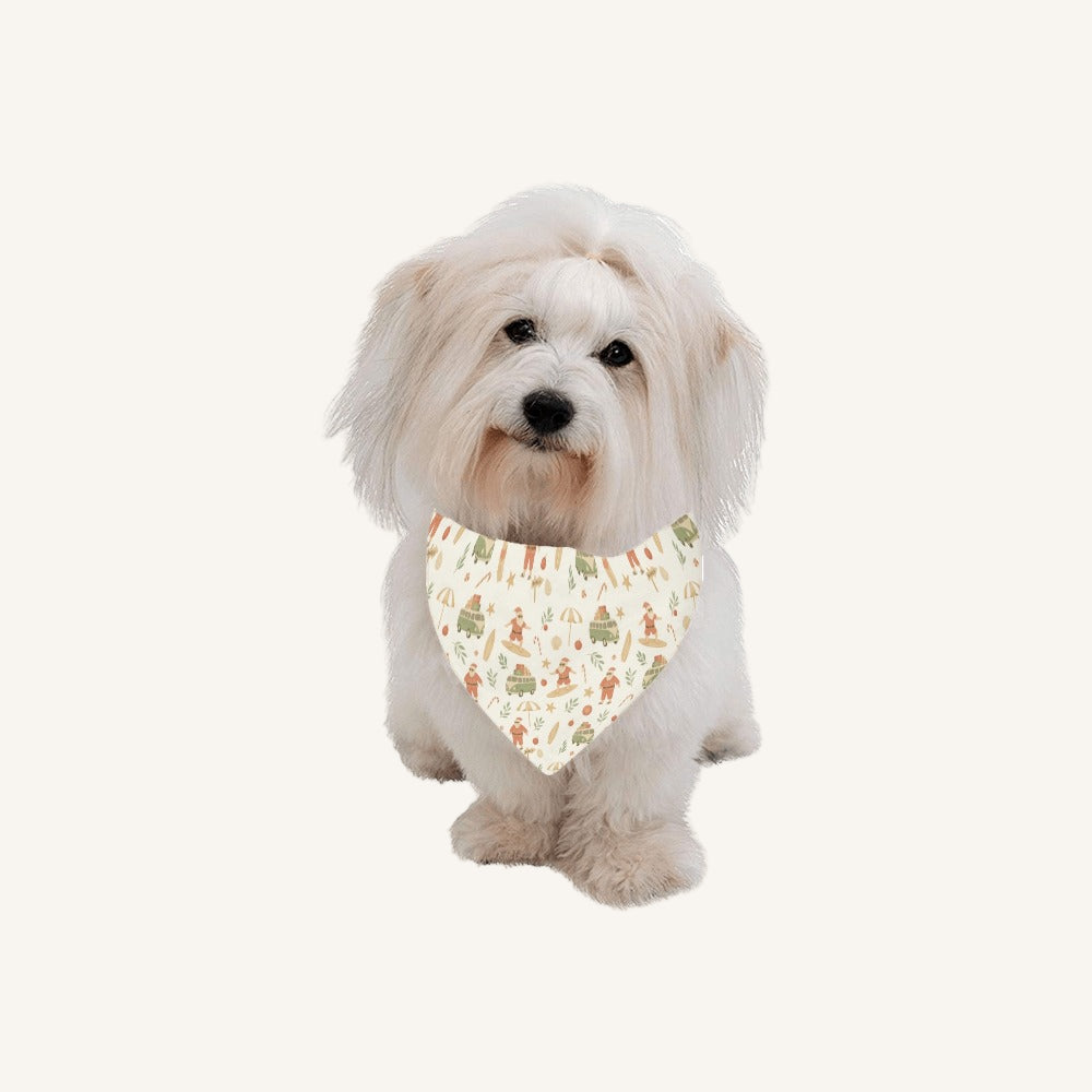 Surfing Santas Pet Bandana Pet Dog Bandana