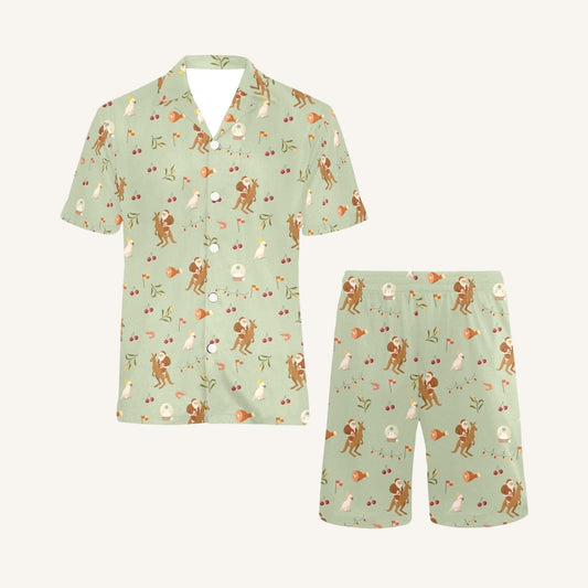 Christmas Down Under Men's Short Pajama Set