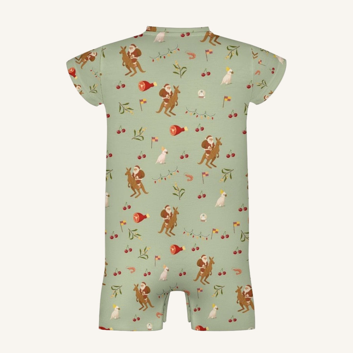 Christmas Down Under Baby Short Sleeve Romper Baby Romper