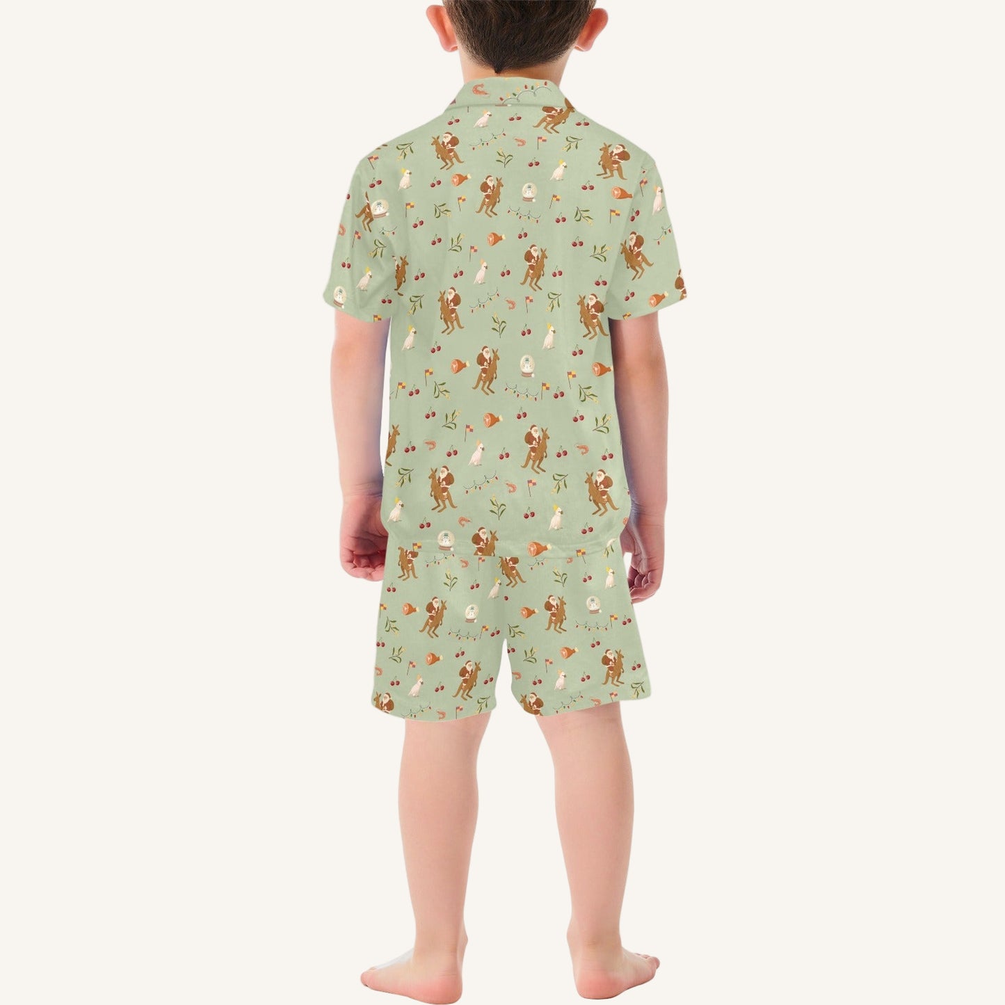 Christmas Down Under Little Kids Short Pajama Set