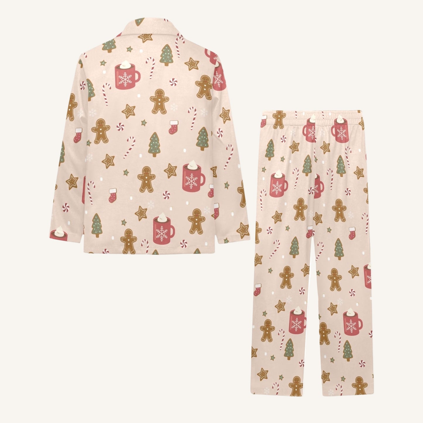 Cookies For Breakfast Big Kids Button Down Pajama Set