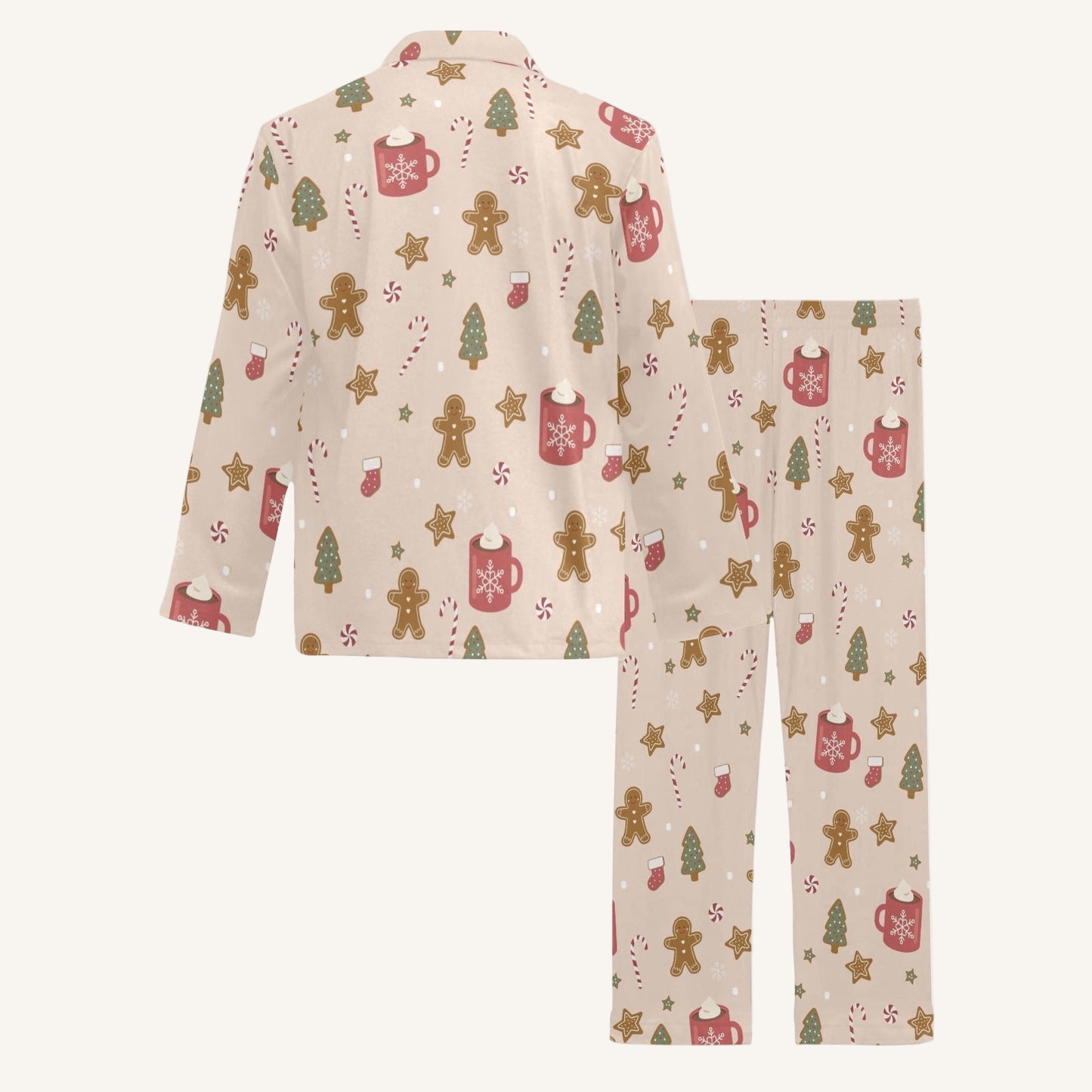Cookies For Breakfast Men's Button Down Pajama Set