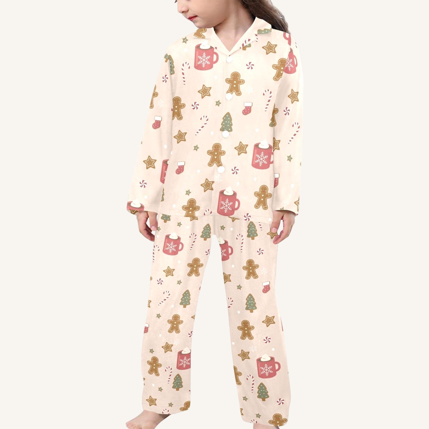 Cookies For Breakfast Little Kids Button Down Pajama Set