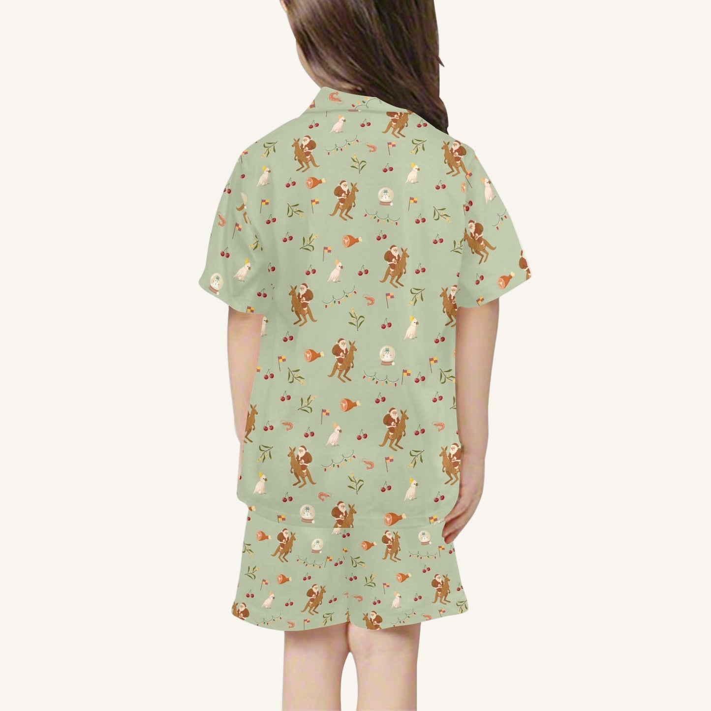 Christmas Down Under Little Kids Short Pajama Set
