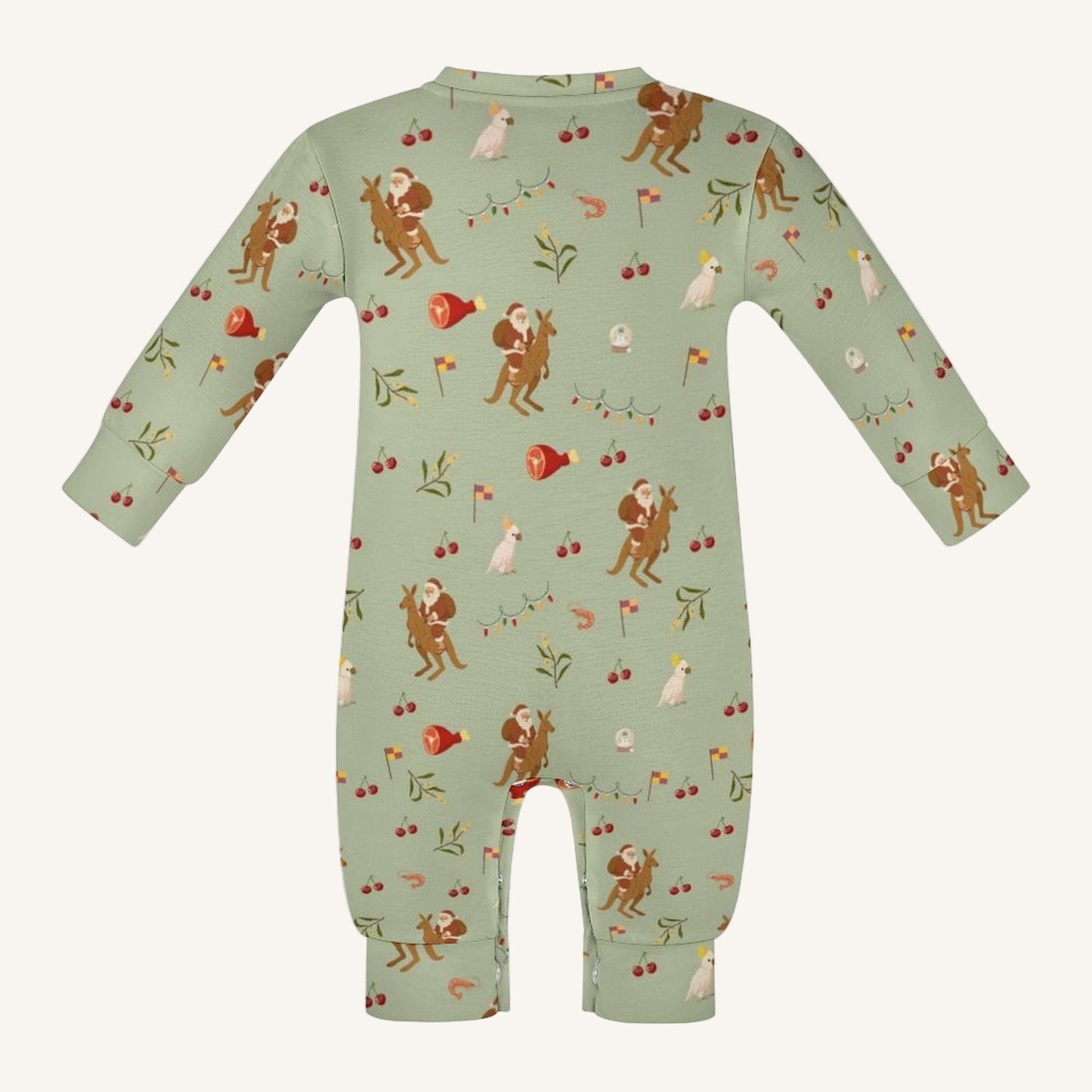 Christmas Down Under Baby Long Sleeve Romper