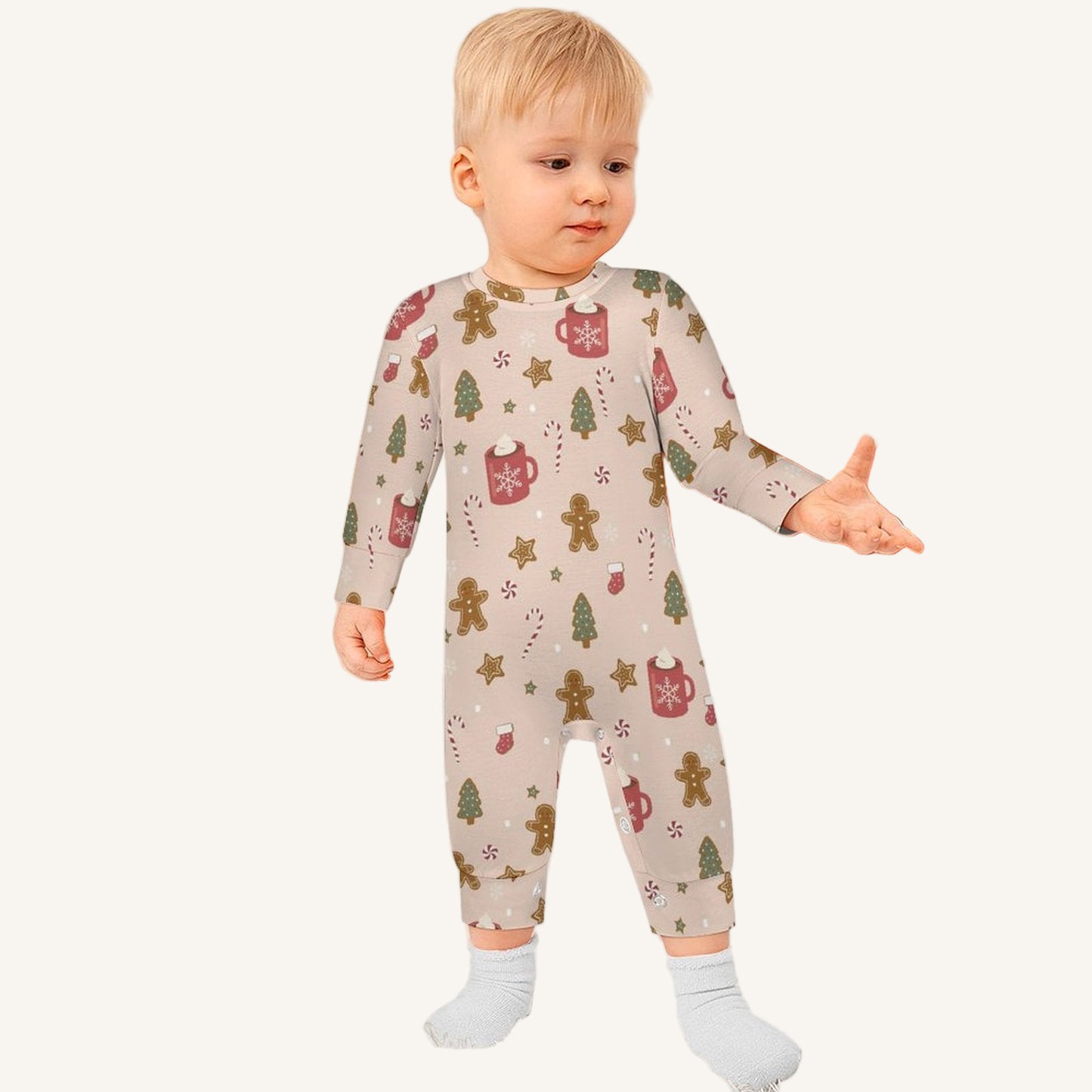 Cookies For Breakfast Baby Long Sleeve Romper