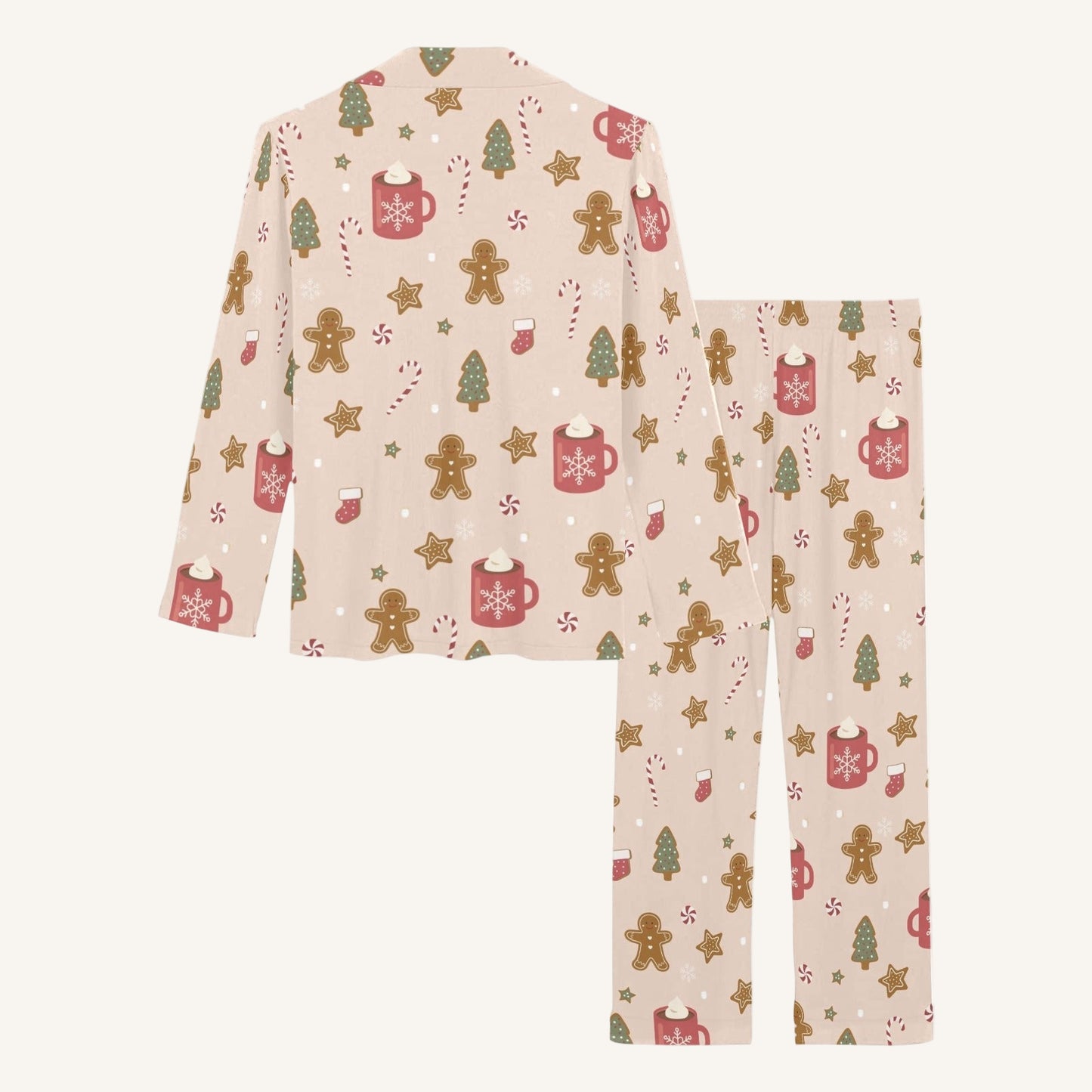 Cookies For Breakfast Women’s Button Down Pajama Set