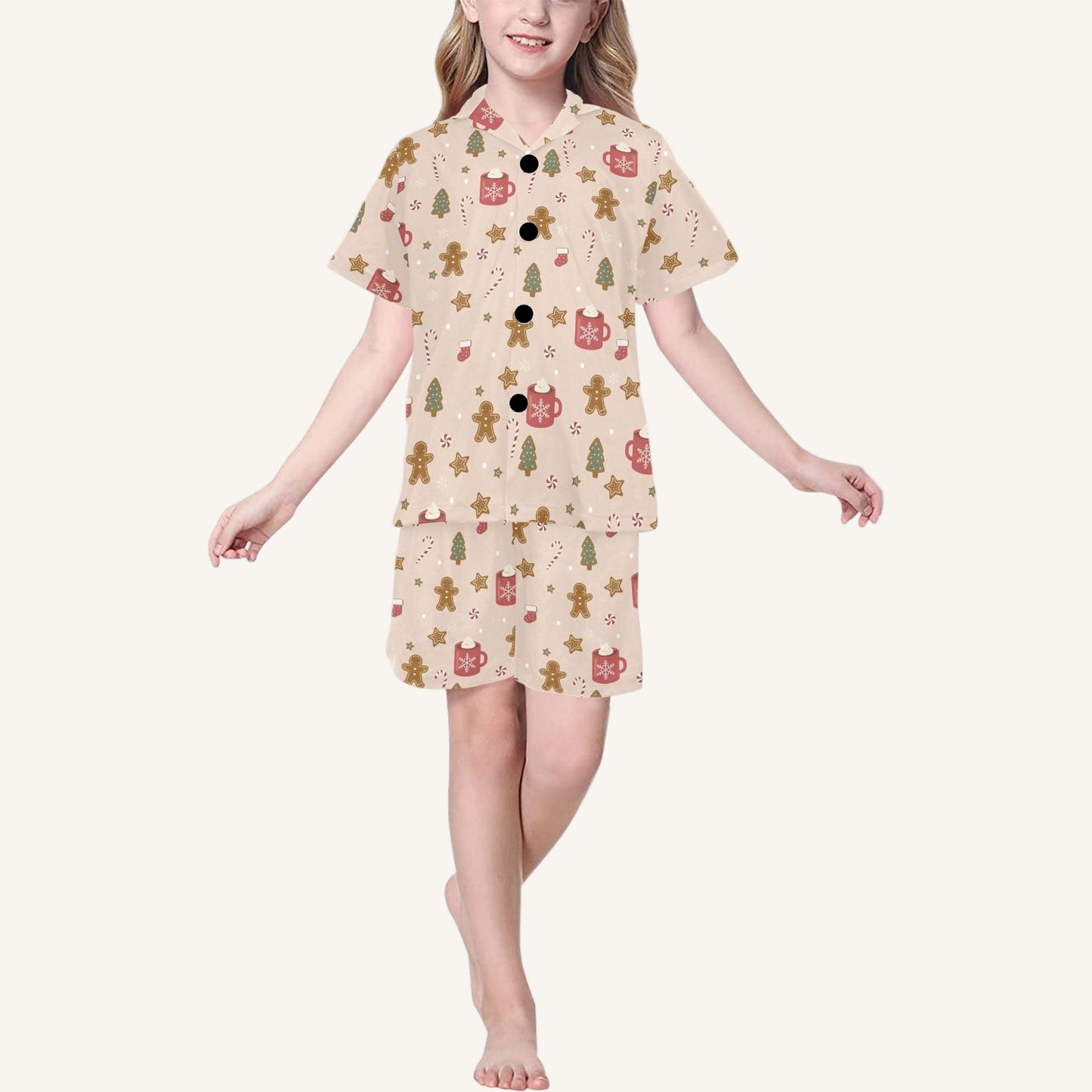 Cookies For Breakfast Big Kids Short Sleeve Pajama Set