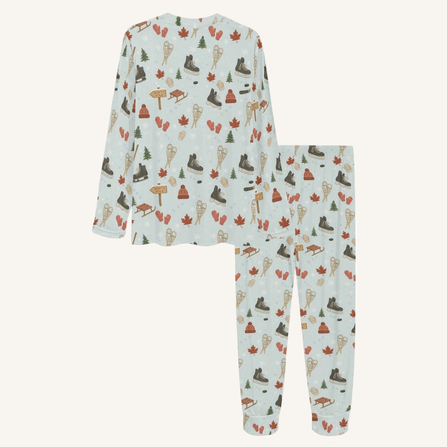 Cold Hands Warm Hearts Women's Crew Neck Pajama Set