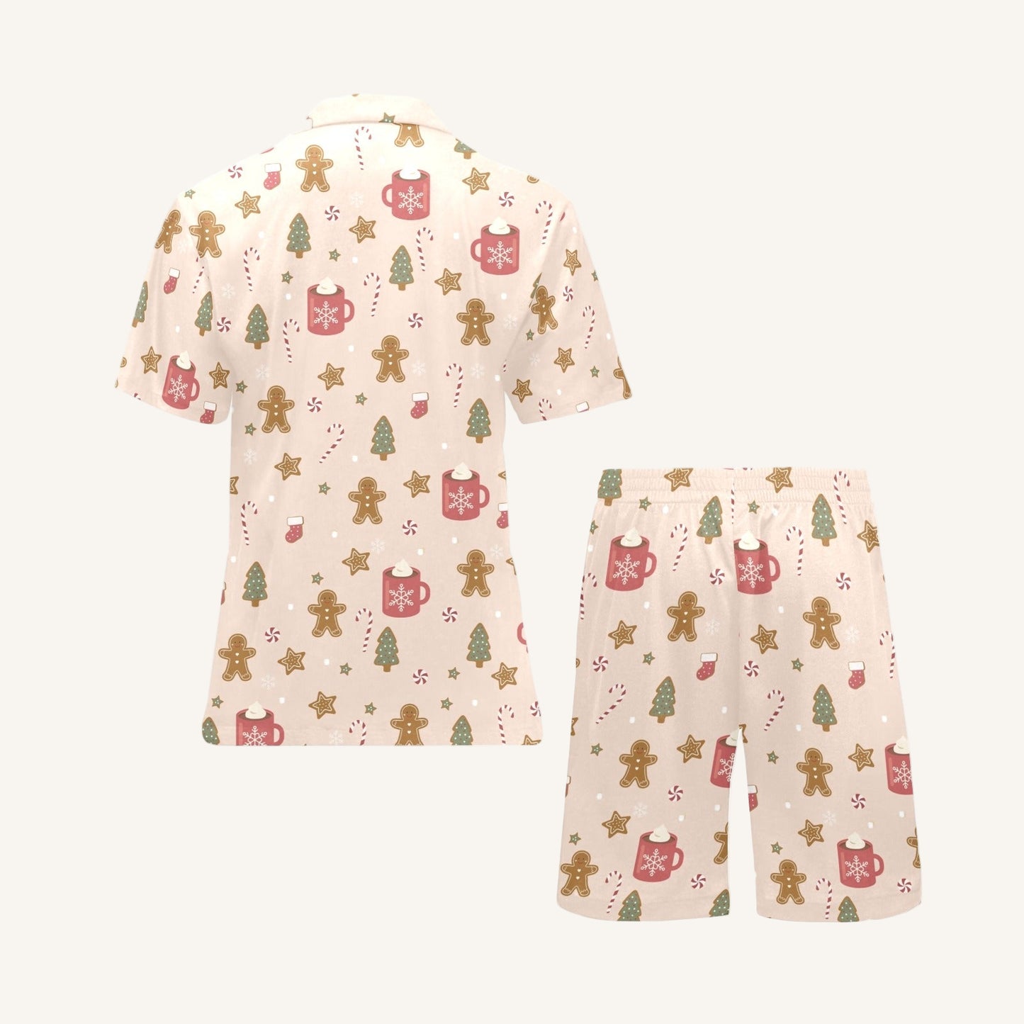 Cookies For Breakfast Men’s Short Sleeve Pajama Set