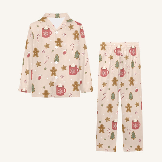 Cookies For Breakfast Little Kids Button Down Pajama Set