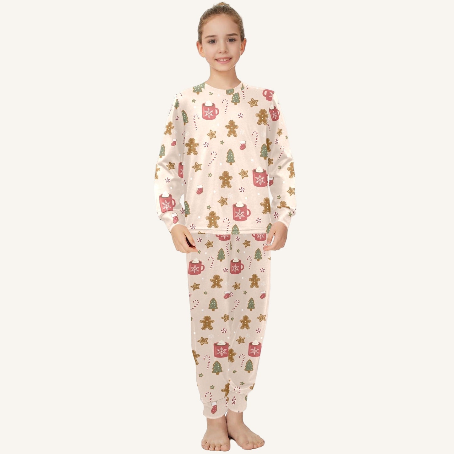 Cookies For Breakfast Big Kids Crew Neck Pajama Set