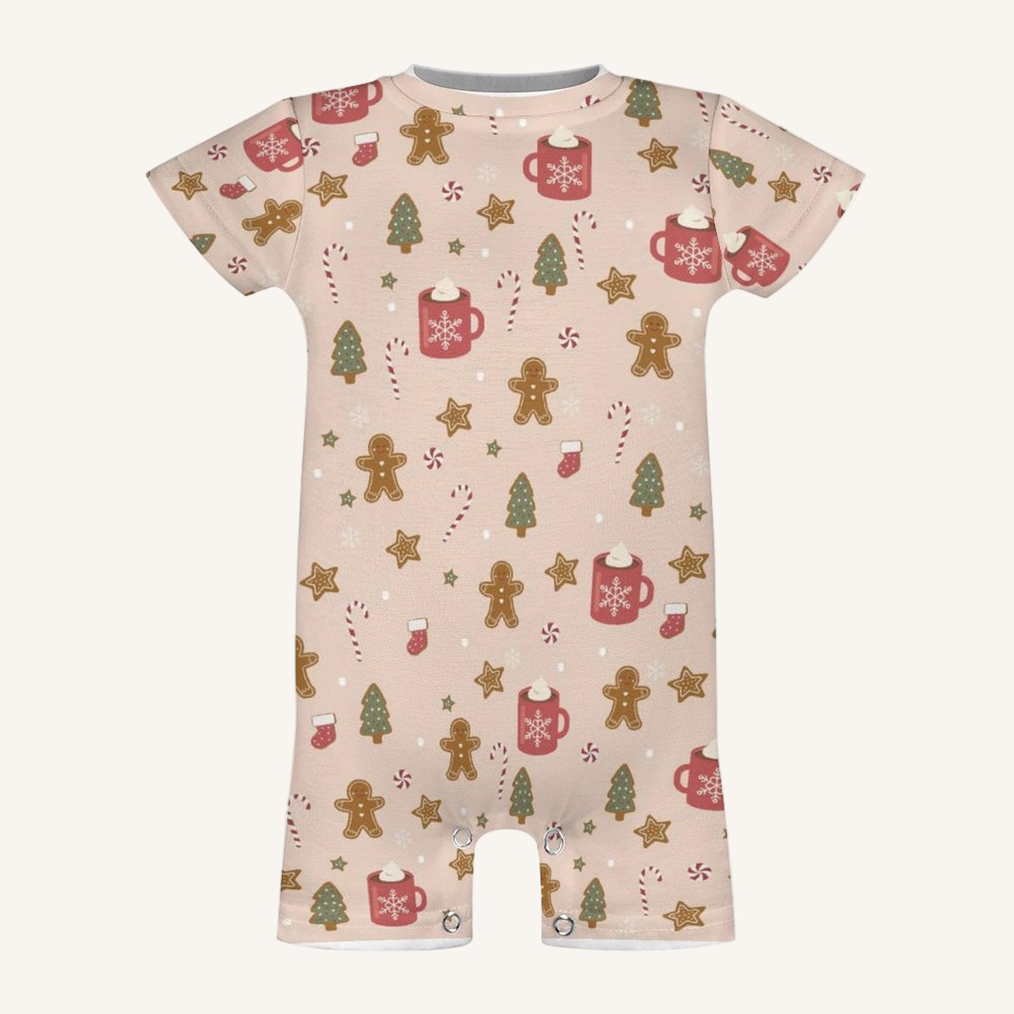 Cookies For Breakfast Baby Short Sleeve Romper