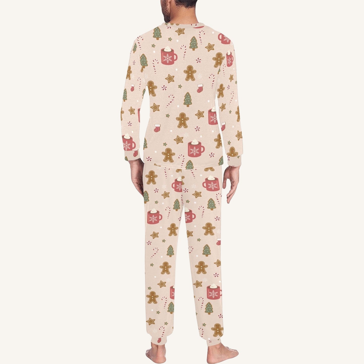 Cookies For Breakfast Men's Crew Neck Pajama Set