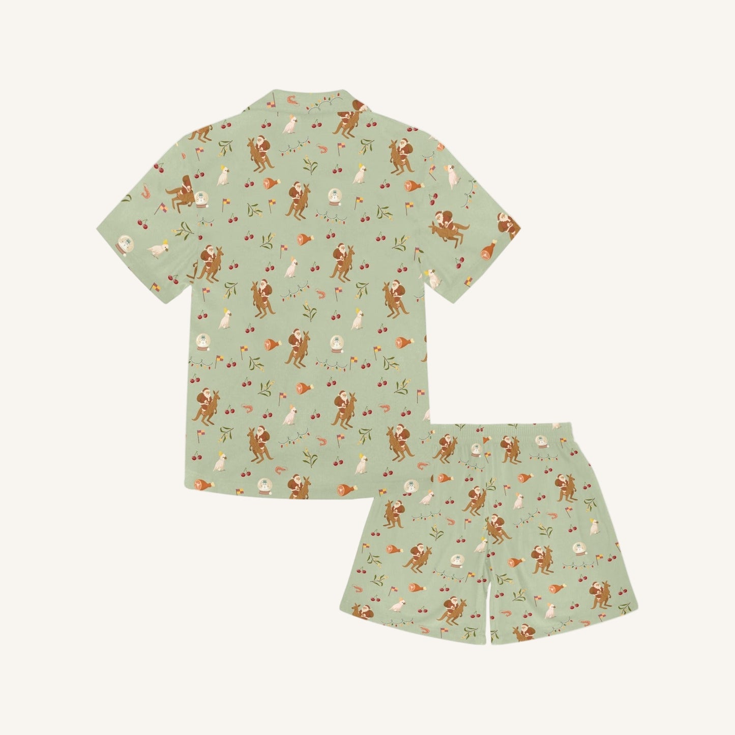 Christmas Down Under Little Kids Short Pajama Set
