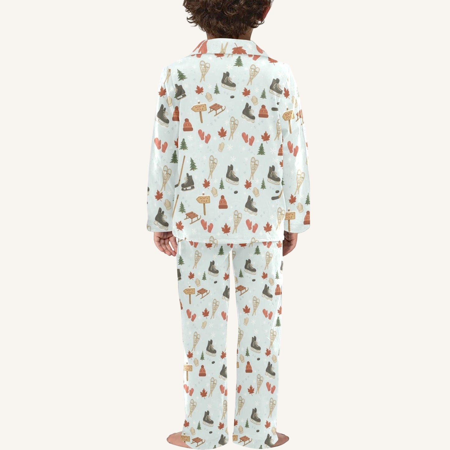 Cold Hands Warm Hearts Little Kids Button Down Pajama Set