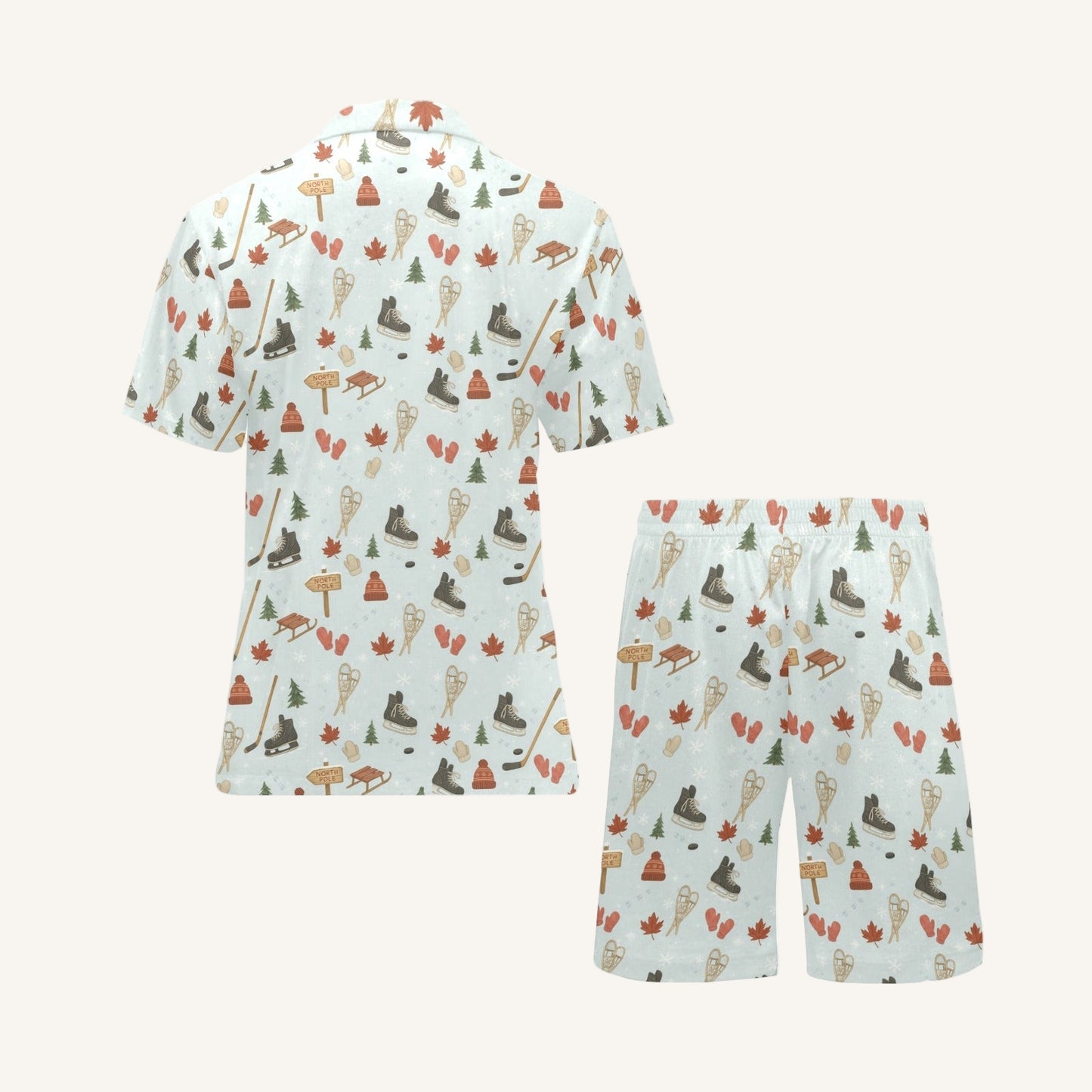 Cold Hands Warm Hearts Men's Short Pajama Set