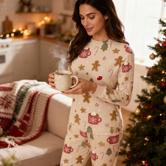 Cookies For Breakfast Women's Crew Neck Pajama Set