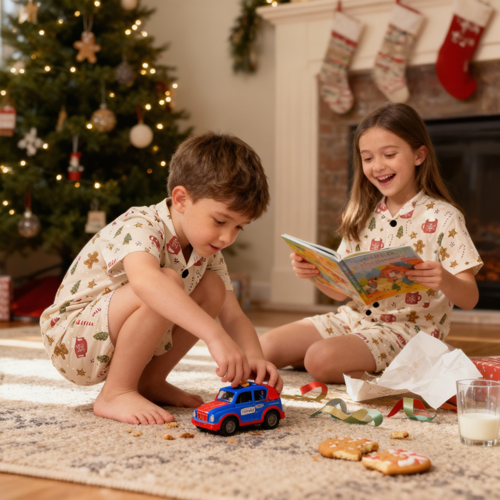 Cookies For Breakfast Big Kids Short Sleeve Pajama Set