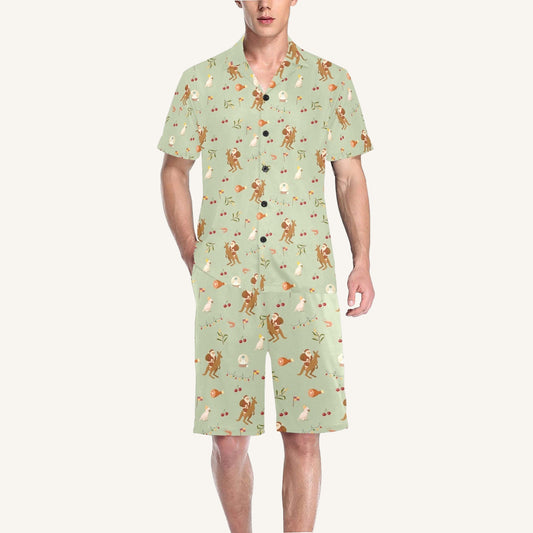Christmas Down Under Men's Short Pajama Set