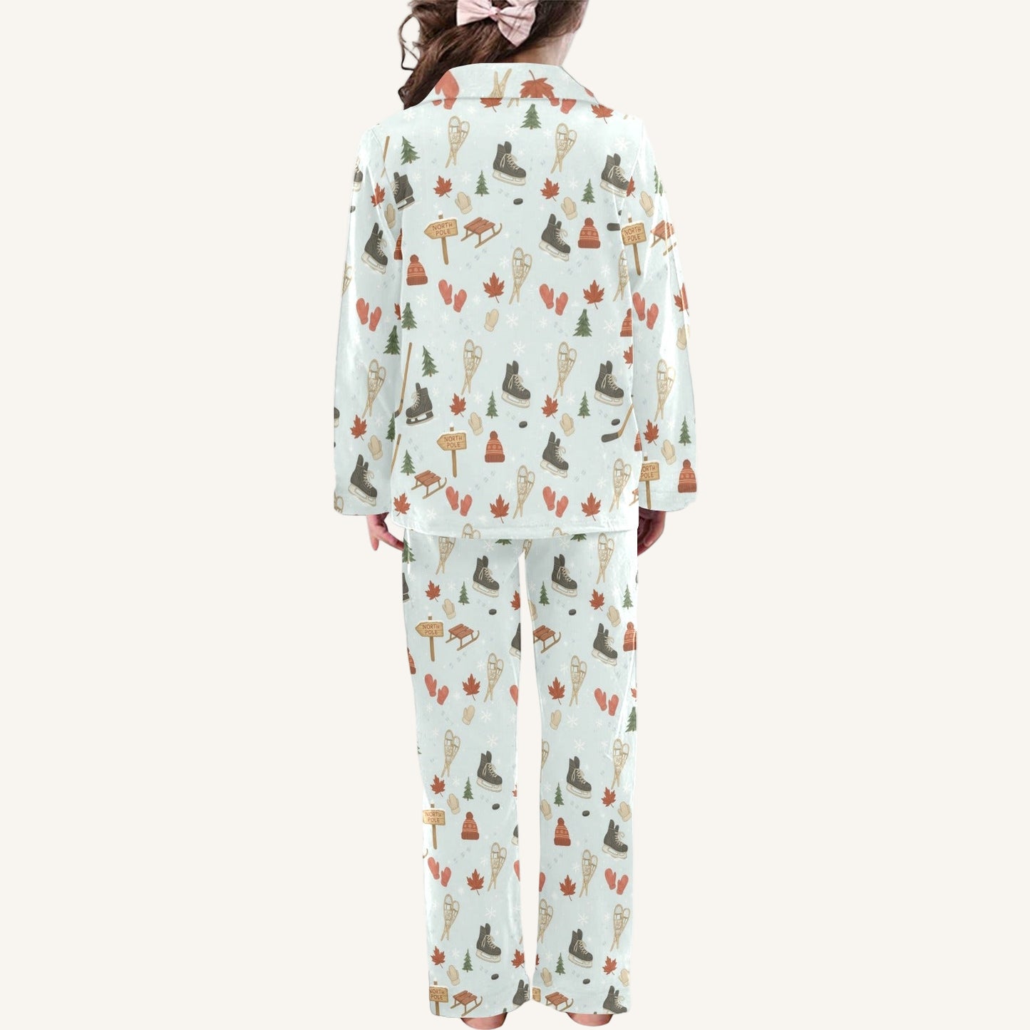 Cold Hands Warm Hearts Little Kids Button Down Pajama Set