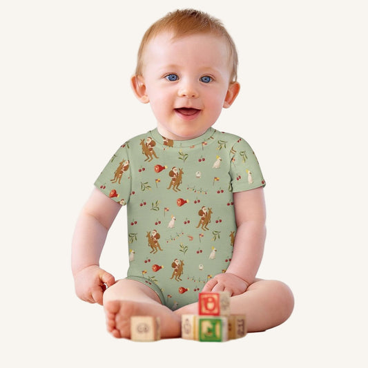 Christmas Down Under Baby Short Sleeve Romper Baby Romper