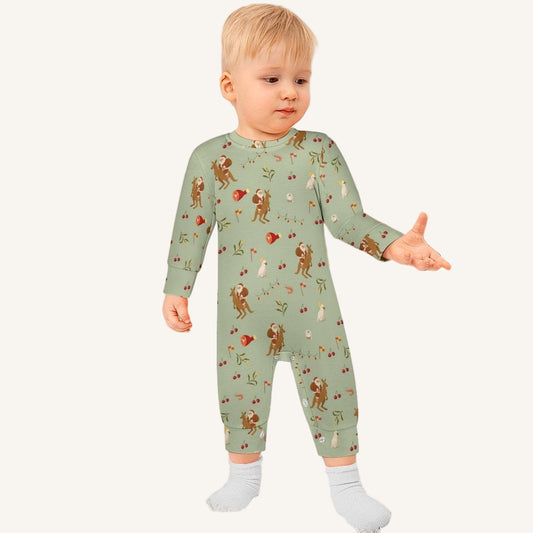 Christmas Down Under Baby Long Sleeve Romper