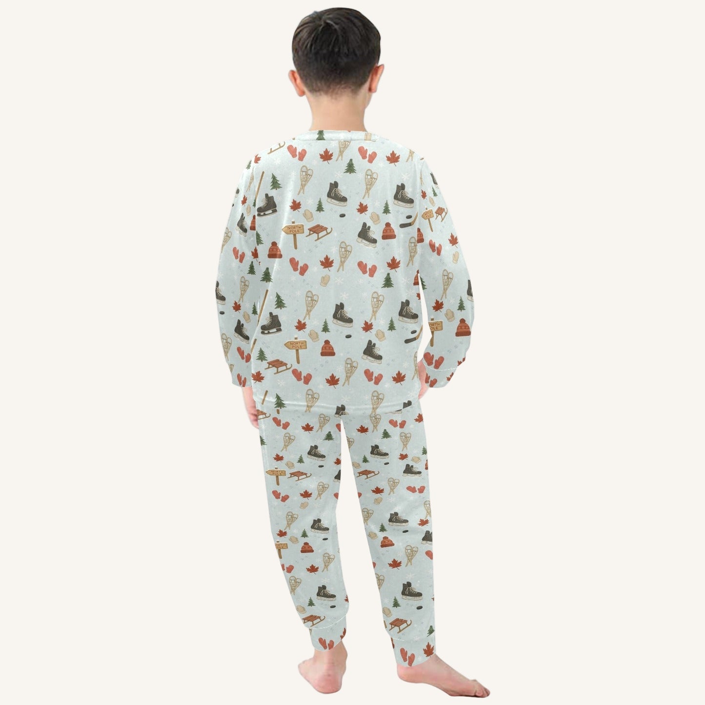 Cold Hands Warm Hearts Little Kids Crew Neck Pajama Set
