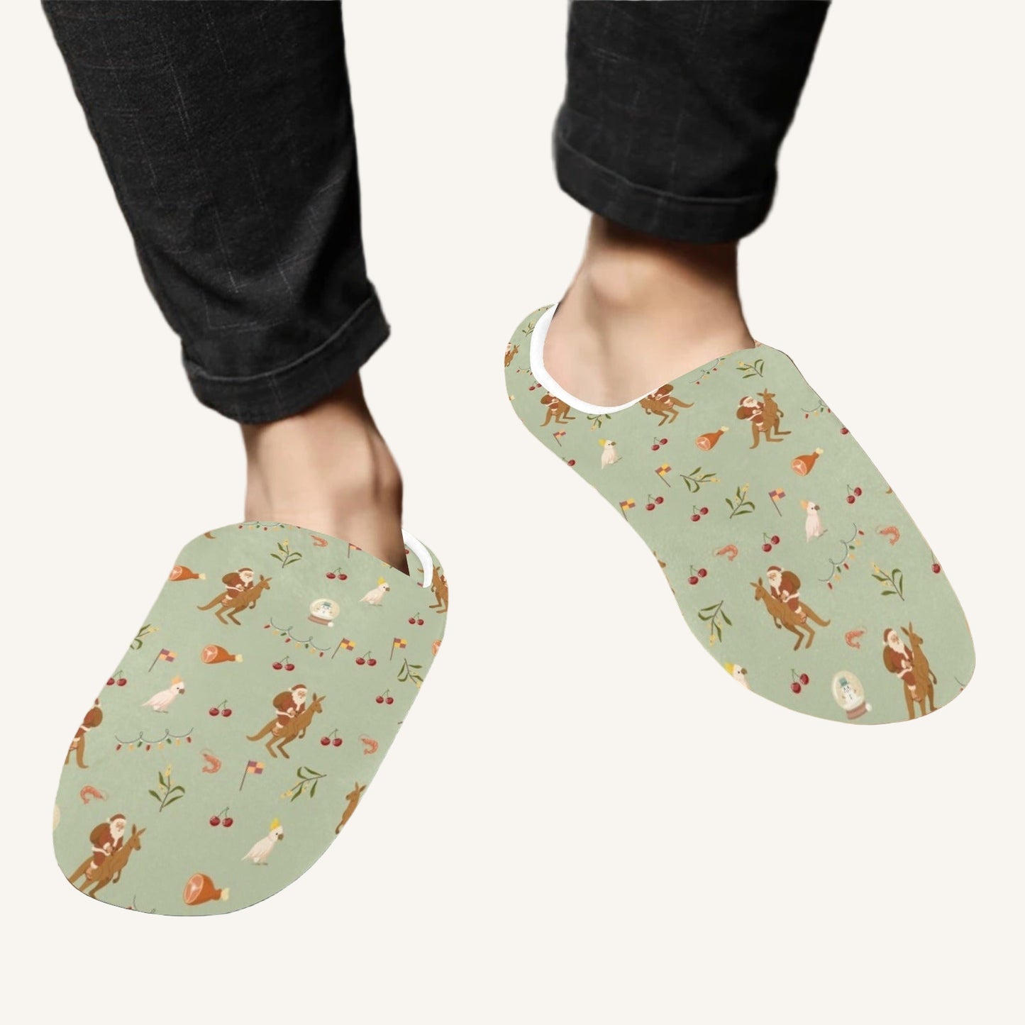 Christmas Down Under Men's Slippers