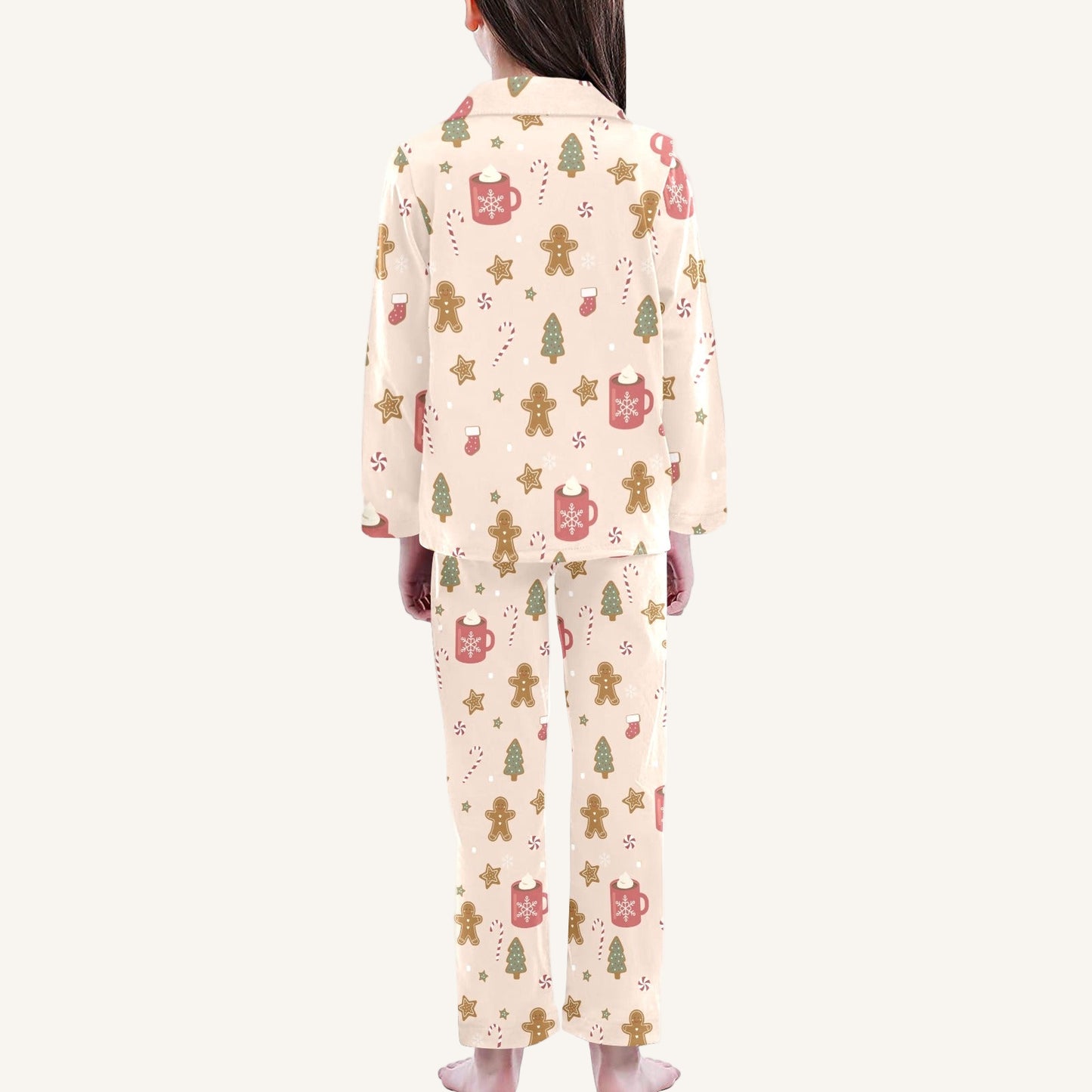 Cookies For Breakfast Big Kids Button Down Pajama Set