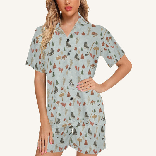 Cold Hands Warm Hearts Women's Short Pajama Set