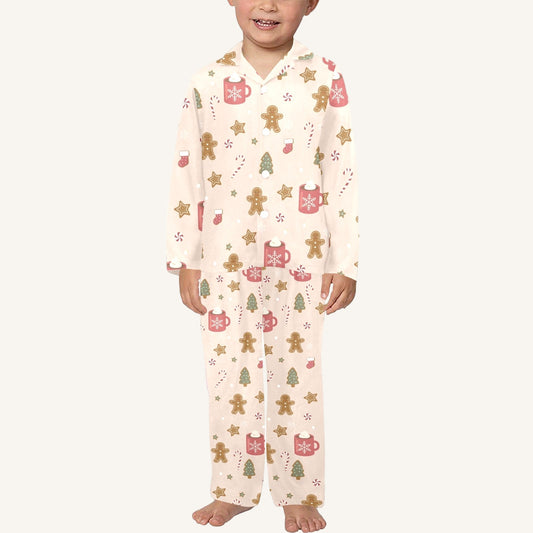 Cookies For Breakfast Little Kids Button Down Pajama Set