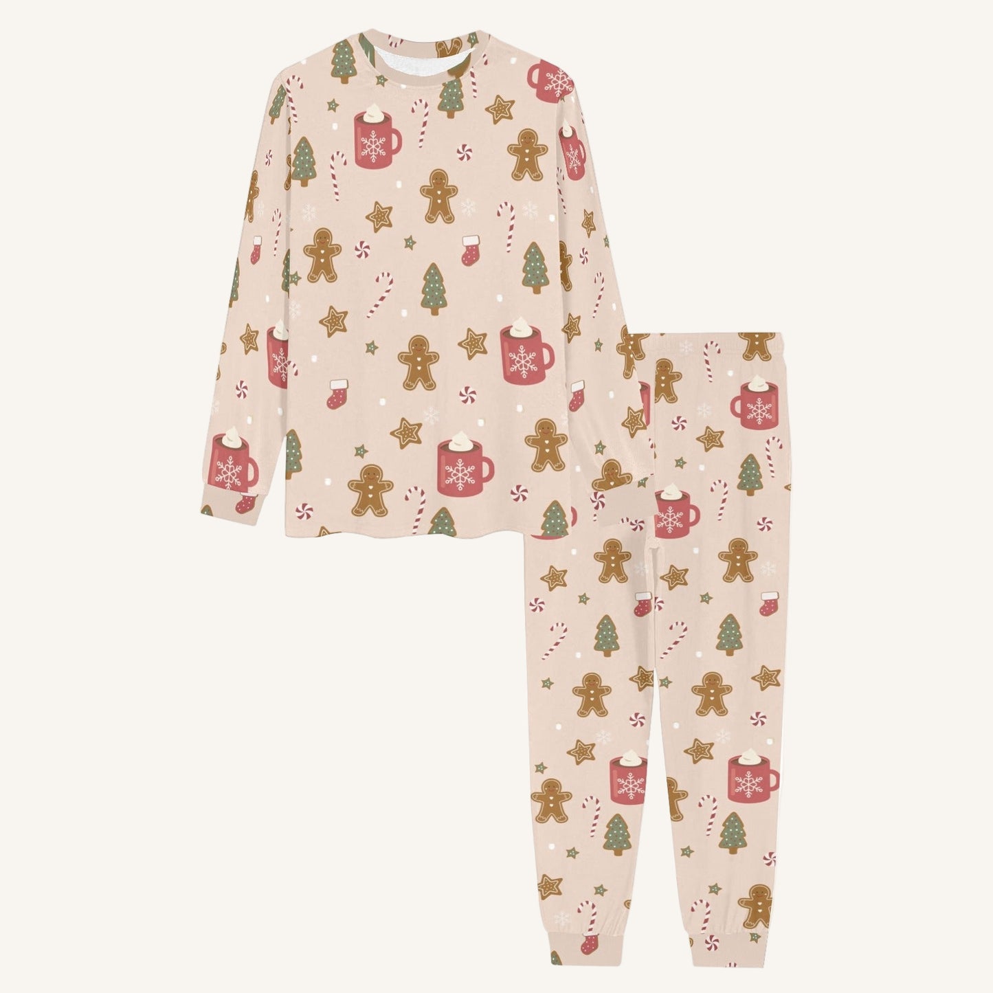 Cookies For Breakfast Men's Crew Neck Pajama Set