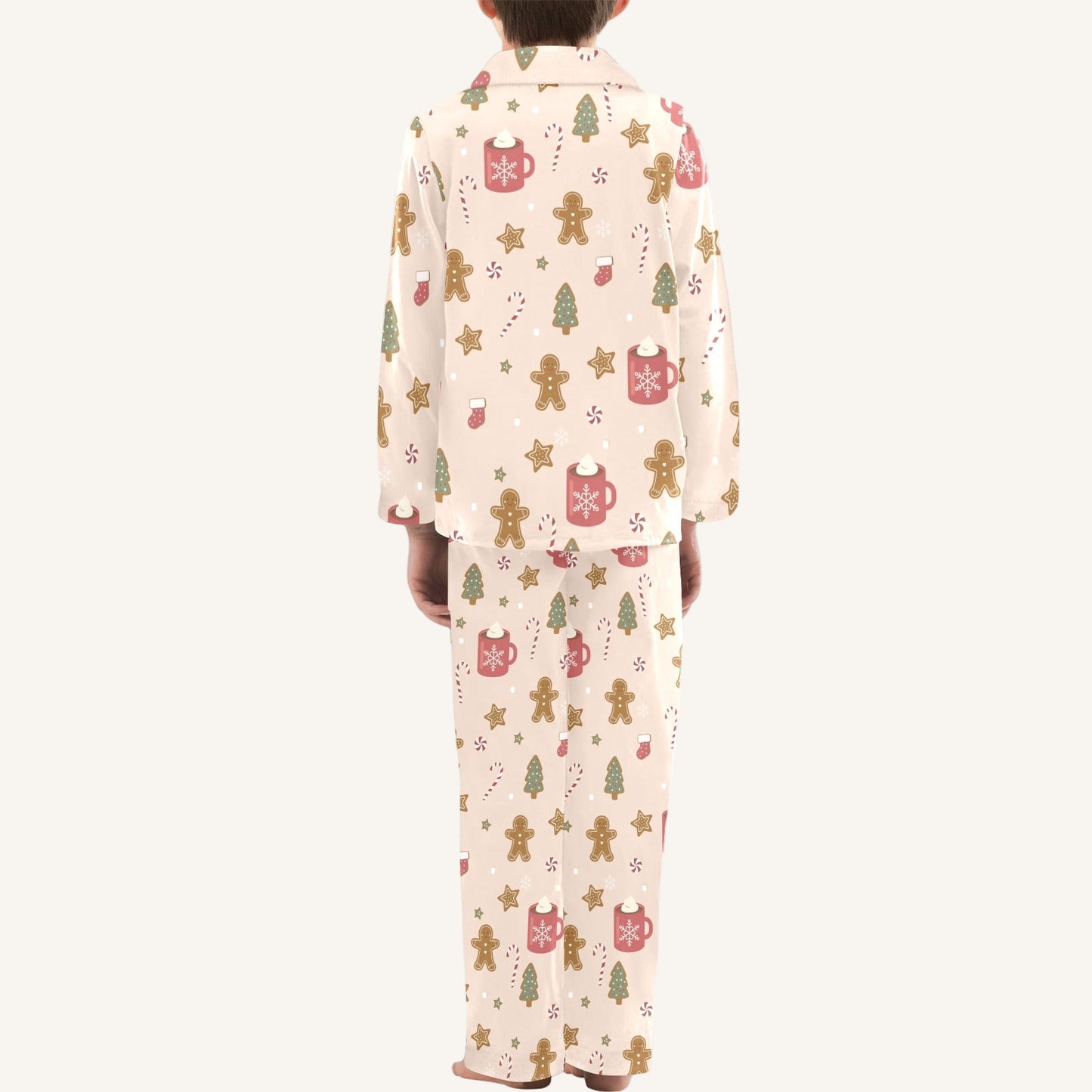 Cookies For Breakfast Big Kids Button Down Pajama Set