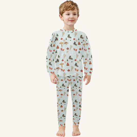 Cold Hands Warm Hearts Little Kids Crew Neck Pajama Set