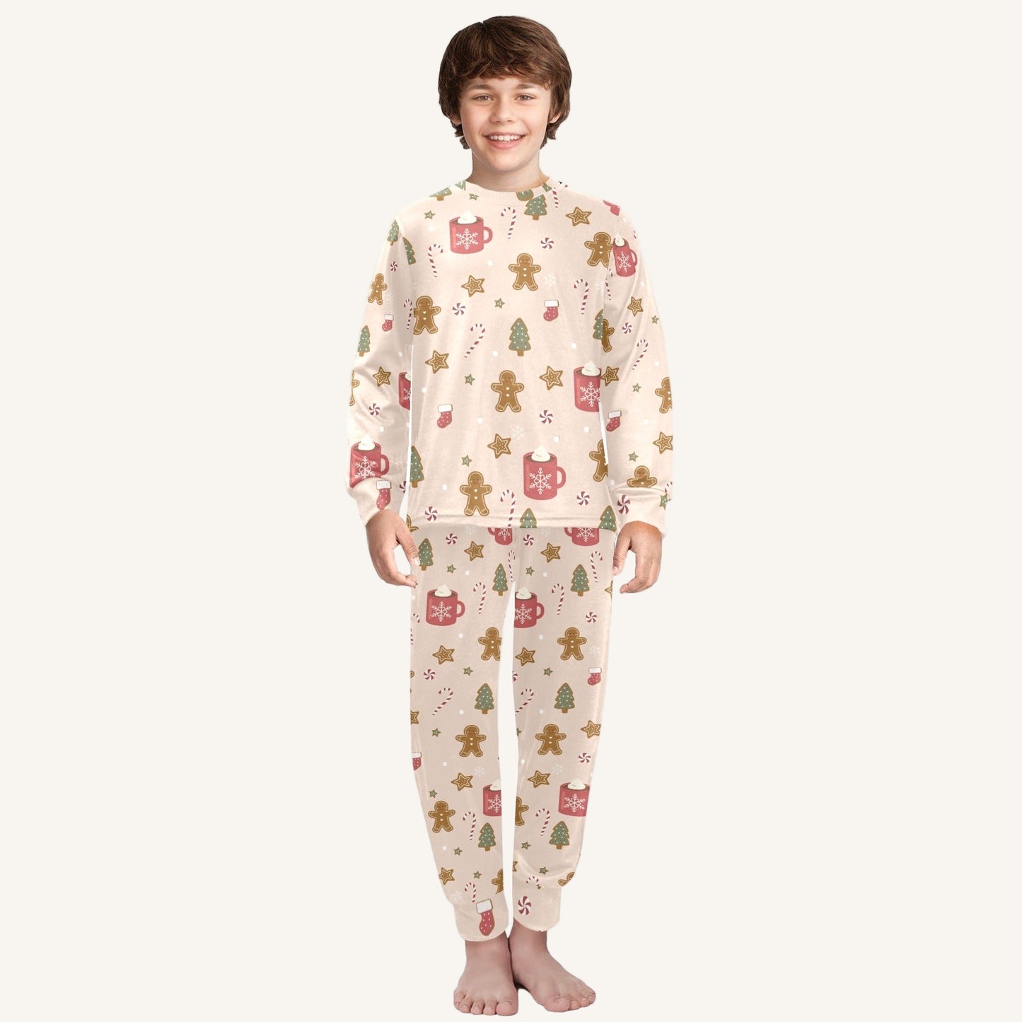 Cookies For Breakfast Big Kids Crew Neck Pajama Set