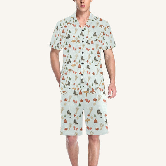 Cold Hands Warm Hearts Men's Short Pajama Set