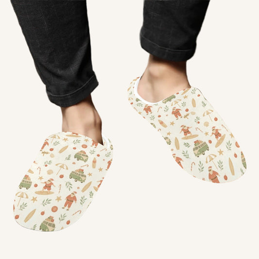 Surfing Santas Men's Slippers