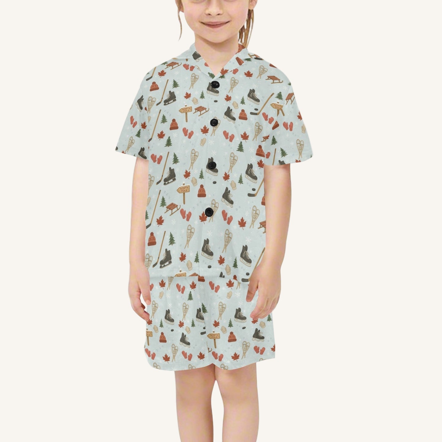 Cold Hands Warm Hearts Little Kids Short Pajama Set