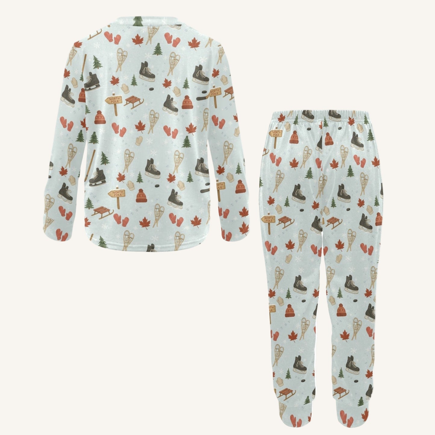 Cold Hands Warm Hearts Little Kids Crew Neck Pajama Set