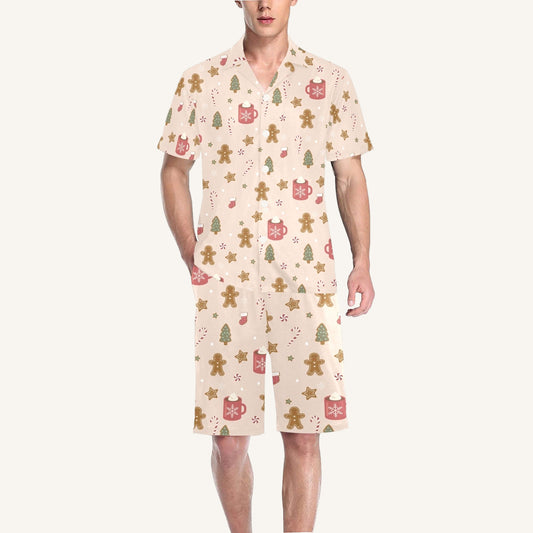 Cookies For Breakfast Men’s Short Sleeve Pajama Set