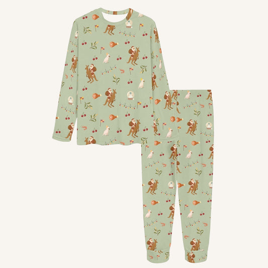 Christmas Down Under Women's Crew Neck Pajama Set