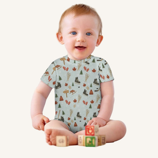 Cold Hands Warm Hearts Baby Short Sleeve Romper Baby Romper